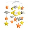 Handmade Baby Boy Crib Mobile Non-Woven Musical Mobile Crib Toy Nursery Room Decor, Stars and Rabbit