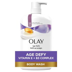 Age Defying Vitamin E Body Wash for Women â€“ 33 fl oz Pump Bottle â€“ Hydrating Formula with B3 Complex