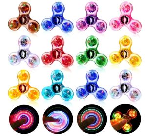 Gigilli 12 Packs Fidget Spinners for Kids Adults, Light up Party Favors for Kids 4-8-12 Goodie Bags Stuffers