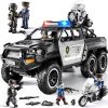 Police Car Toys for Boys 3-5, Play Vehicles for Boys Girls Ages 3-12 with Light and Sound, Role Playing Police Truck Toys