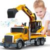 SpringFlower Toy Truck, Large Excavator Truck Toy for 3 4 5 6 Year Old Boys,Truck Toy with Sound and Light