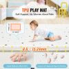 Baby Play Mat, 55""x79"" Baby Crawling Mat, Non-Slip One-Piece Soft Baby Playmat, Rollable Reversible Floor Mat, Waterproof Activity Playmats