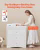 Changing Table Dresser, Baby Diaper Change Station with 3 Drawers