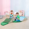 6-Pieces Foam Climbing Blocks for Toddlers 1-3 Years, Soft Play Set for Climb and Crawl, Contemporary