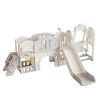 Toddler Slide, Kids Slide for Toddlers Age 1-4, 11in 1 Baby Slide Outdoor Indoor Playground with Basketball Hoop and Extra long aisle, Strong swing