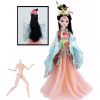 Chinese Ancient Ball-Jointed Doll 12-Joints Doll Orange and Light Blue China Fairy