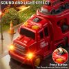 7-in-1 Fire Trucks for 3 4 5 6 Years Old Boys - Transport Car for Toddlers 4-6, Sound and Light Kids Toys for Ages 2-4, Gift for Ages 5-7