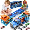 Truck Car Toys for 3, 4, 5, 6, 7, 8 Years Old Kids, Carrier Truck Race Track Toys