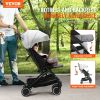 Standard Baby Infant Stroller, Toddler Stroller with 95Â°-150Â° Adjustable Backrest & & 0/90Â°Adjustable Footrest & One-click Folding