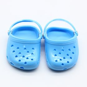 Doll beach slippers (Option: Blue)