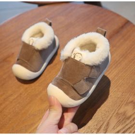 Children's Toddler Shoes (Option: Coffee-19-With Logo)