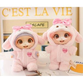1PCS Doll Clothes Outfit Set For LABUBU 15CM-17CM Doll, Adorable Dress Up Accessories For Doll - Dolls Not Included (Option: Pink)