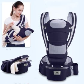 Multi-functional baby waist stool (Option: Dark blue)