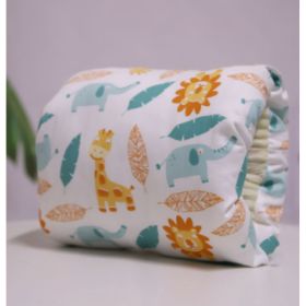 Adjustable Baby Cotton Nursing Arm Pillow Breastfeeding Washable Baby Infant Nursing Breastfeeding Pillow Cushion Arm Pad (Option: White background deer elephant-25X23CM)