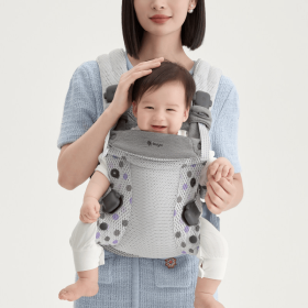 Ergonomic Backpack Carrier for Newborns, Infant Carrier with Waist Bench/Buttock Seat/Buttock Support. Multifunctional Kangaroo Carrier (PSSWT03: PSSTG01)
