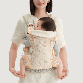 Ergonomic Backpack Carrier for Newborns, Infant Carrier with Waist Bench/Buttock Seat/Buttock Support. Multifunctional Kangaroo Carrier (PSSWT03: PSSWT03)