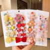 5 /10/14Pcs/Set Cute Bowknot Baby Girl Hair Clips Korean Flower Children Sides Barrettes Baby Hair Accessories