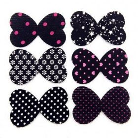 Black Hair Magic Stickers 6 Pieces Per Pack Bangs Post Magic Sticker Hair Stickers Clip-Less Hair Ornaments Hair Fringed Reusable Random Designs Hair (style: set 3)