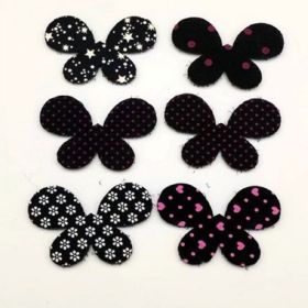 Black Hair Magic Stickers 6 Pieces Per Pack Bangs Post Magic Sticker Hair Stickers Clip-Less Hair Ornaments Hair Fringed Reusable Random Designs Hair (style: set 4)