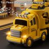 Trucks for Toddlers 2-4 Years 1-3 4-8 4-7 Boys Girls, 5 in 1 Construction Carrier Toy Trucks for Kids, Detachable Transport Trailer Toy
