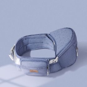 SUNVENO Baby Hipseat Carrier, Ergonomic Hip Seat for Mom Lightweight Certified Fabrics Soft Carrier for Newborns, Toddlers, Children, 6-48 lbs, Grey (Color: Blue)