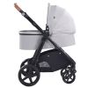 Travel System Stroller with Infant Bassinet, 2-in-1 Baby Cradle Stroller Combo, Reversible Seat, Easy One-button Folding