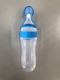 Baby Spoon Bottle Feeder (Option: Navy blue)
